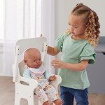 Wooden High Chair for 18-Inch Reborn Dolls