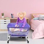 ANIVIA 2-in-1 Doll Bed and Swing Set