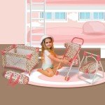 Baby Doll Furniture & Accessories Set - Floral