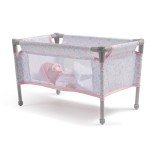 Pink Floral Travel Crib for Reborn Dolls