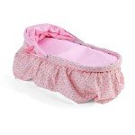 Pink Folding Doll Cradle with Bedding for 18-22" Dolls