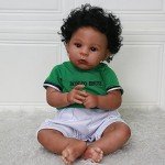 Realistic 22-Inch Black Reborn Baby Doll