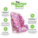 Pink Doll Car Seat with Washable Cover