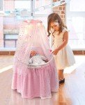 Sweet Dreams Doll Bassinet with Canopy & Lights