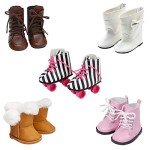 18-Inch Doll Shoe and Sock Set - 6 Pairs