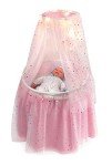 Sweet Dreams Doll Bassinet with Canopy & Lights