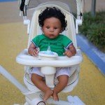 Realistic 22-Inch Black Reborn Baby Doll