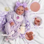 Lifelike Reborn Baby Doll Set with Bassinet