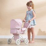 Olivia's Buggy-Style Doll Stroller with Canopy