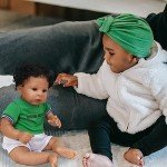 Realistic 22-Inch Black Reborn Baby Doll