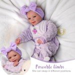 Lifelike Reborn Baby Doll Set with Bassinet