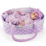 Lifelike Reborn Baby Doll Set with Bassinet