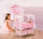 Starlights Doll Crib with Canopy and LED Lights