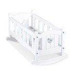 Melissa & Doug Wooden Doll Cradle - White