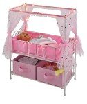 Starlights Doll Crib with Canopy and LED Lights