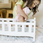 Melissa & Doug Wooden Doll Cradle - White