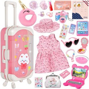18-Inch Reborn Doll Travel Set with Accessories