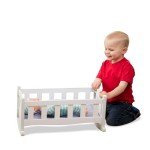 Melissa & Doug Wooden Doll Cradle - White