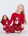 Girls Matching Doll & Toddler Christmas Pajamas Set