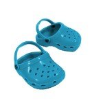 Sophia's 18" Teal and Purple Clog Shoes Set