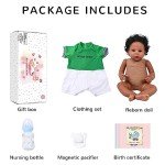Realistic 22-Inch Black Reborn Baby Doll