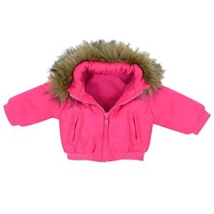 Fuchsia Pink Puffy Jacket for 18 Inch Dolls
