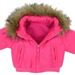 Fuchsia Pink Puffy Jacket for 18 Inch Dolls