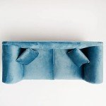 Miniature Dollhouse Velvet Sofa Jewelry Storage Box