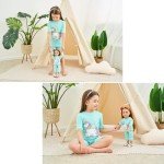 Unicorn Pajamas Set for Toddler & Doll