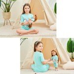 Unicorn Pajamas Set for Toddler & Doll