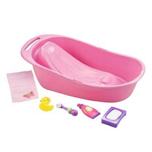 Realistic Baby Doll Bath Playset for Kids