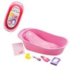 Realistic Baby Doll Bath Playset for Kids