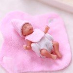 Mini Silicone Realistic Newborn Baby Doll Set