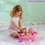 Realistic Baby Doll Bath Playset for Kids