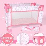 Baby Doll Stroller and Crib Play Set