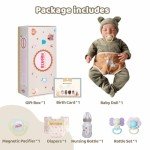 ADFO 17-Inch Realistic Reborn Baby Doll for Kids