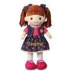 Custom Soft Brunette Baby Snuggle Doll 16