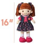 Custom Soft Brunette Baby Snuggle Doll 16