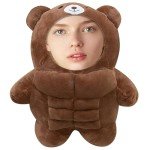Customizable Face Photo Plush Bear Toy