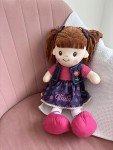Custom Soft Brunette Baby Snuggle Doll 16