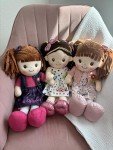 Custom Soft Brunette Baby Snuggle Doll 16