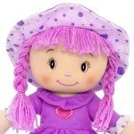 Personalized 14-Inch Sweetheart Cuddle Doll (Purple)