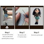 Personalized Crochet Mini Me Doll Keychain Gift