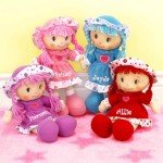 Personalized 14-Inch Sweetheart Cuddle Doll (Purple)