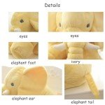 Personalized Plush Elephant Pillow with Custom Details