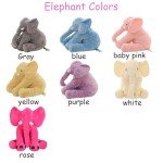 Personalized Plush Elephant Pillow with Custom Details