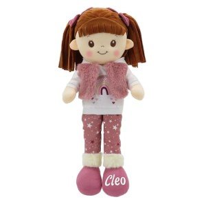 Custom Name Snuggle Dolls - 16" Pink Plush