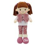 Custom Name Snuggle Dolls - 16" Pink Plush