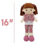 Custom Name Snuggle Dolls - 16" Pink Plush