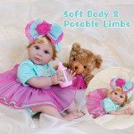 Milidool Realistic 22-Inch Reborn Baby Girl Doll